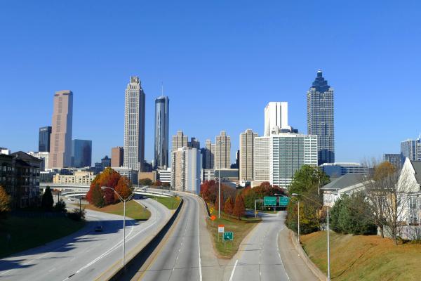 Atlanta Skyline - 8 1/2 X 11 print on archival paper picture