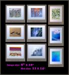 8" x 10" matted photographs, 11" x 14" frame size (Gallery 3)