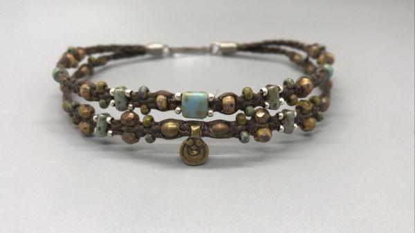 "Earthy Dressy" Indian Brass "Double" Anklets or Bracelets