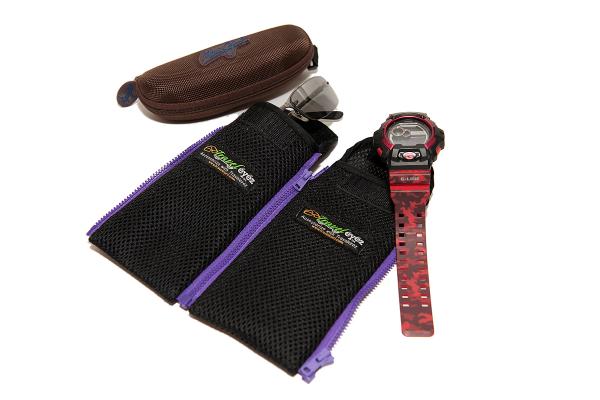 TravelEyez Mesh Case-Purple Zippers picture
