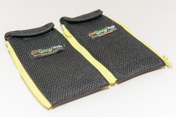 TravelEyez Mesh Case-Yellow Zippers picture