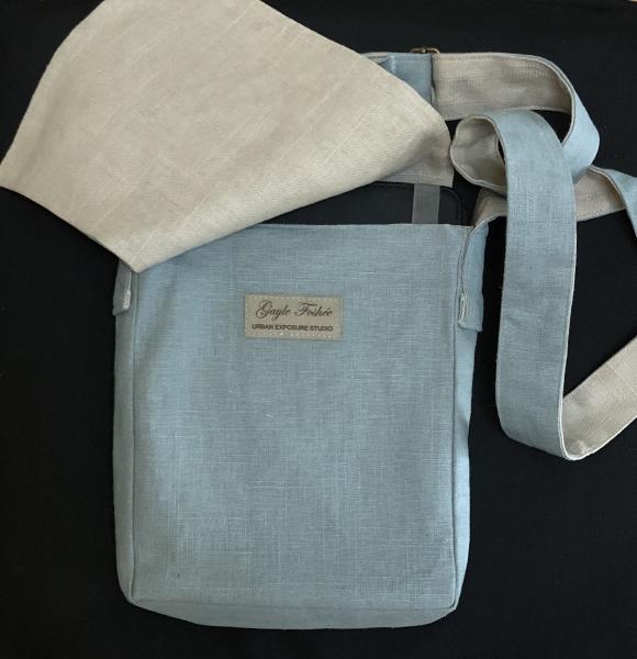 Wanderlust Linen Messenger Bag picture