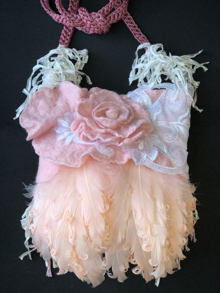 Soft Pink Feather Handbag picture