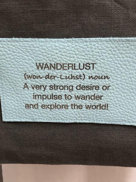 Wanderlust Linen Messenger Bag picture