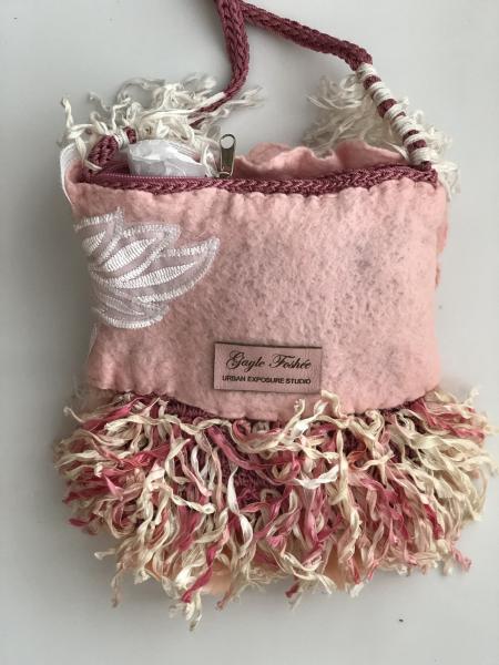 Soft Pink Feather Handbag picture