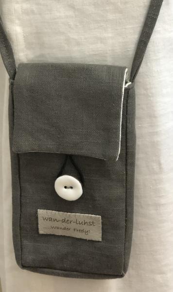 Wanderlust Brown Linen Phone bag picture