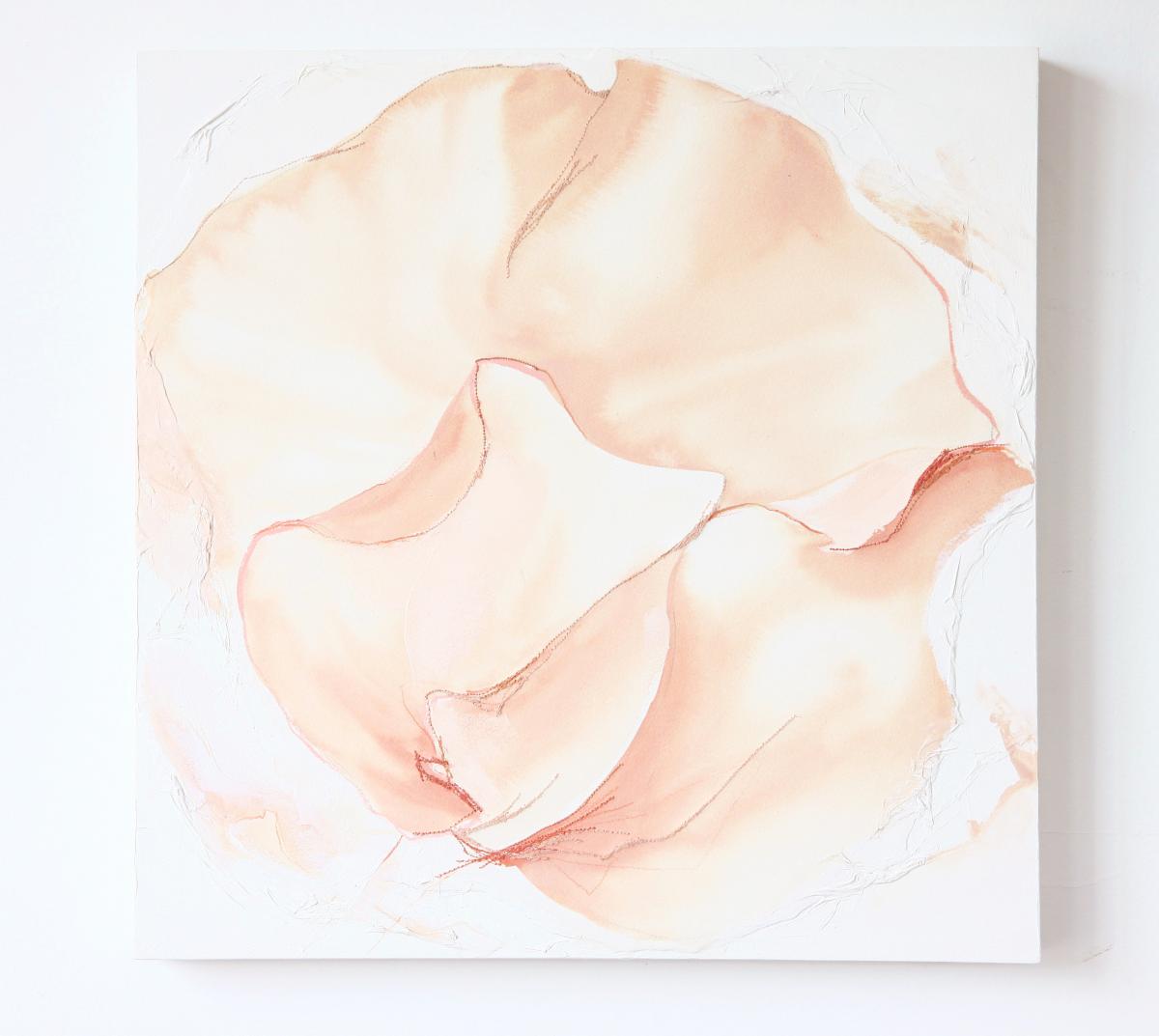 Sweet Pea Painting 2 18" X 18" picture