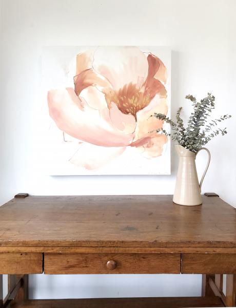 Abstract Peony Painting 30" X 30" picture