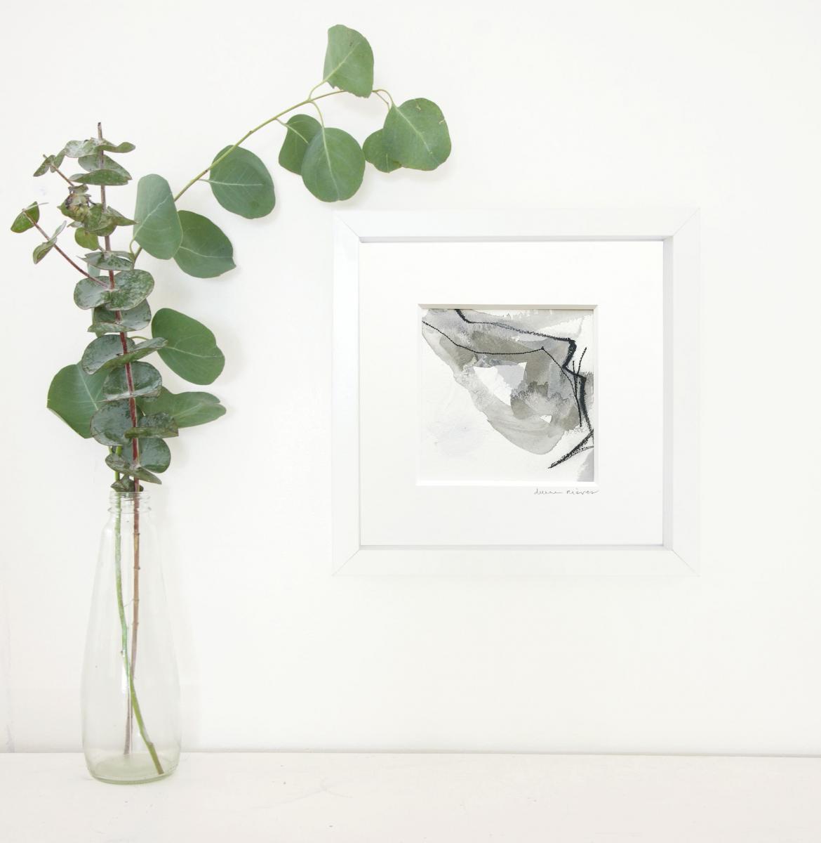 "Fragment 1" in 10" x 10" shadowbox frame picture