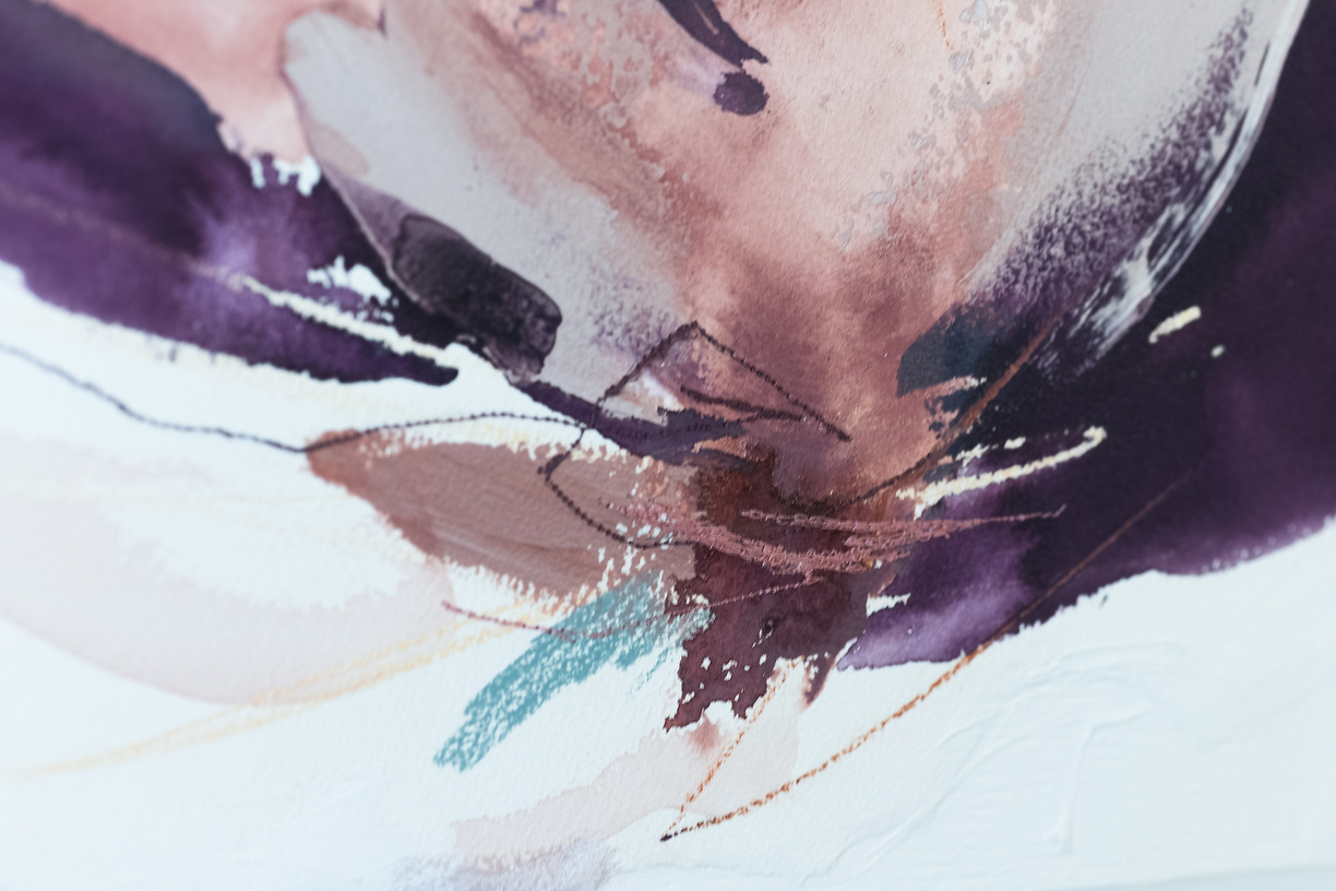 "Opening Up" Abstract Painting 18" X 18" picture