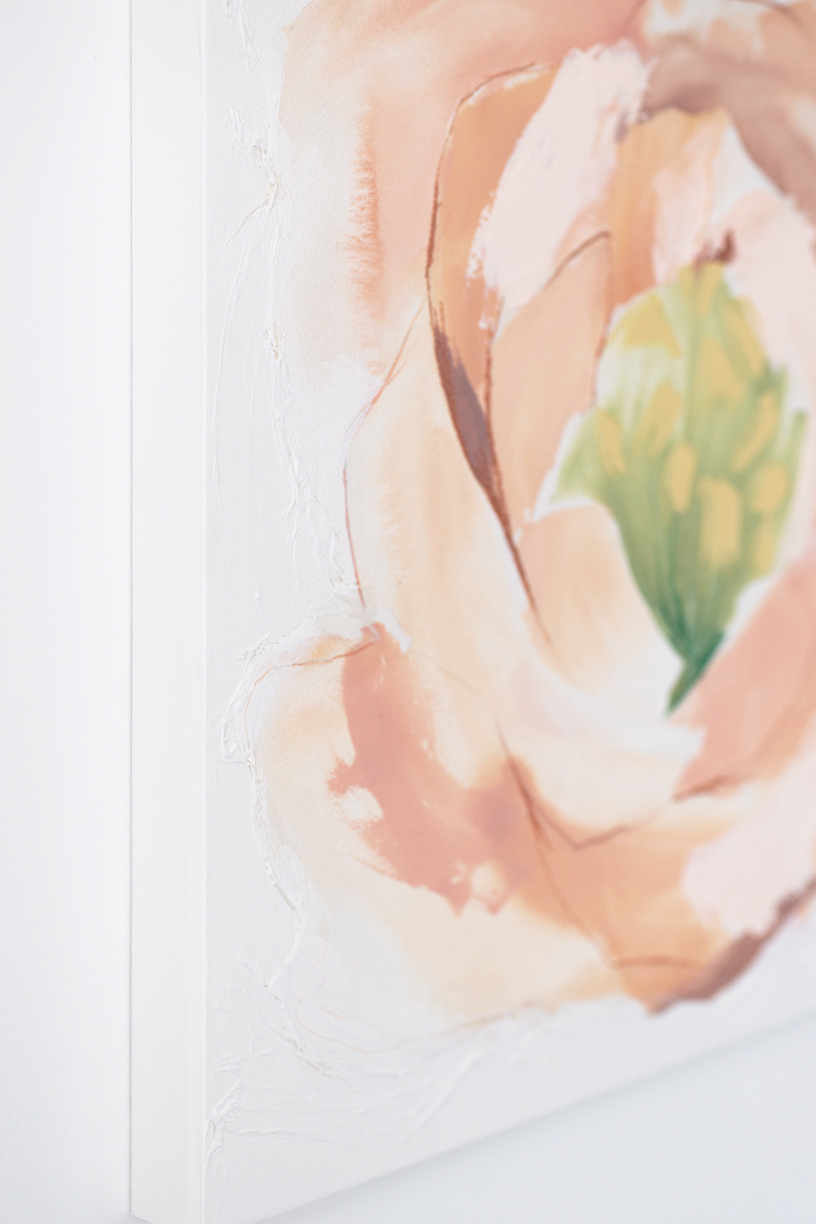 Japanese Quince Painting 18" X 18" picture