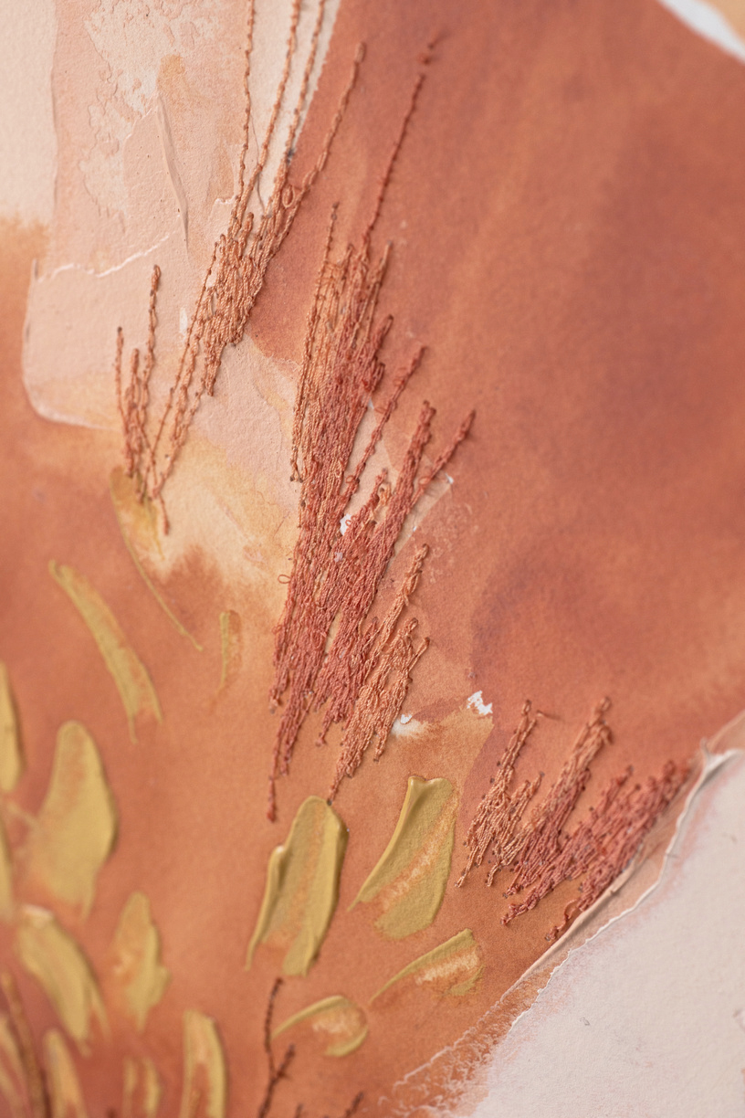 Abstract Peony Painting 30" X 30" picture