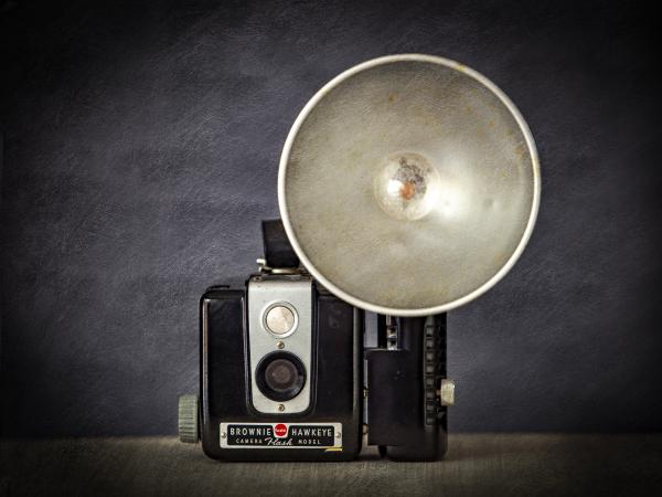 Brownie Hawkeye with Flash