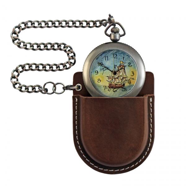pocket watch/ pirate boat