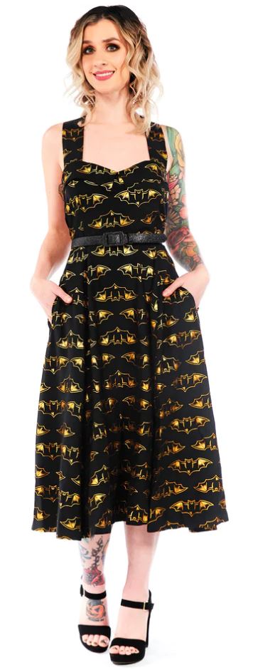 Sourpuss Nokturnal Bats Veronica Dress picture