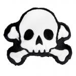 Sourpuss Furry Skull & Bones Pillow