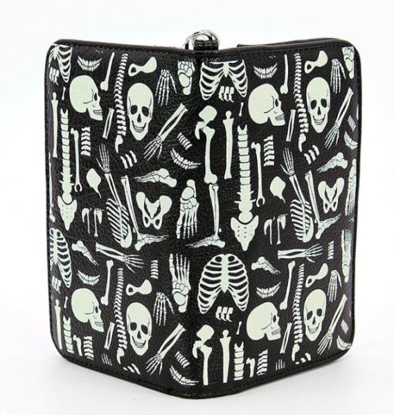 Comeco Inc. Glow In The Dark Skeleton Wallet In Vinyl picture