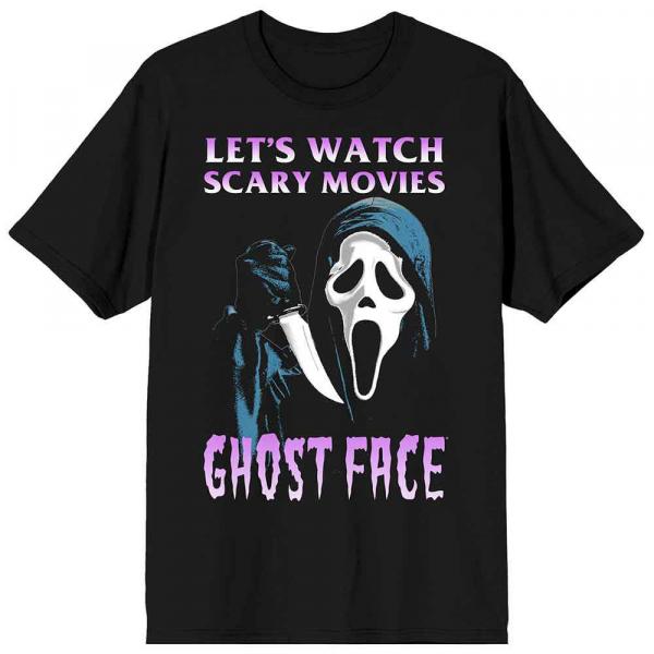 BioWorld Ghostface Let's Watch Scary Movies Unisex T-Shirt picture