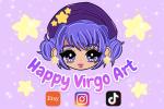 Happy Virgo Art