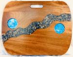 Winding Lapis River Beach & Boat Table
