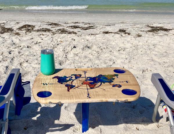 Travel Around The World Beach & Boat Table picture