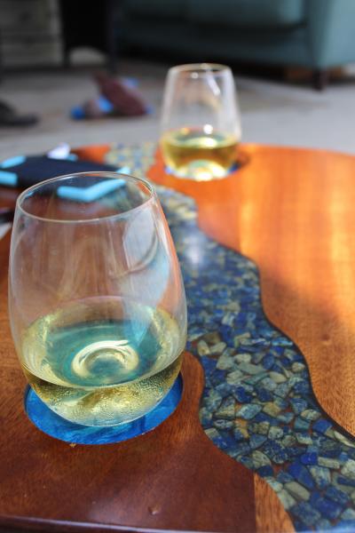 Winding Lapis River Beach & Boat Table picture