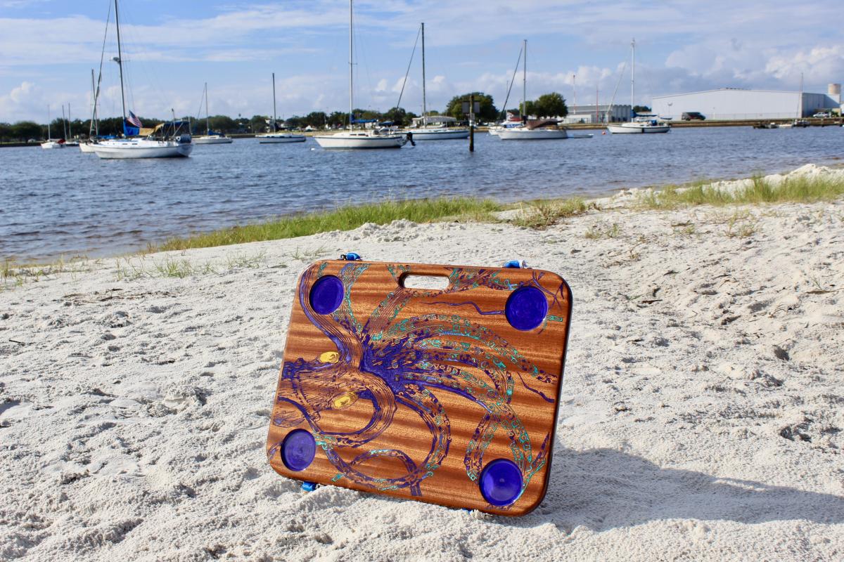 Purple Octopus Beach / Boat Table picture