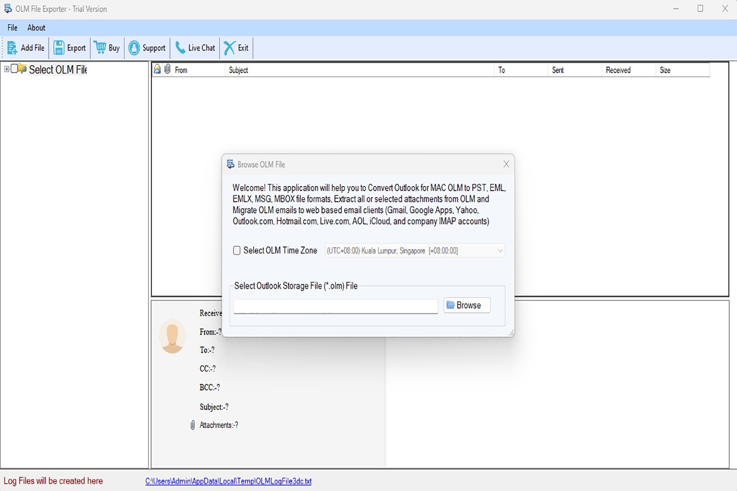 Softaken OLM to PST Converter picture
