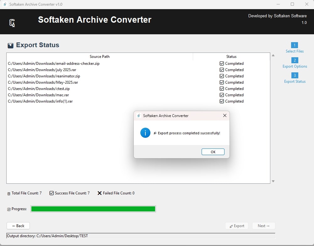 Softaken Archive Converter Software picture