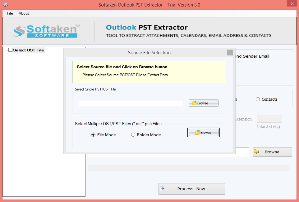 Softaken Outlook PST Extractor picture