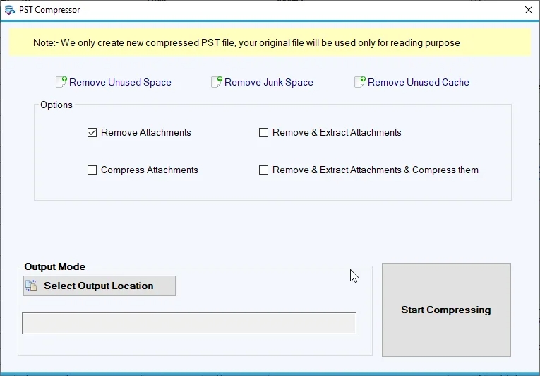 Softaken Compress PST Tool picture