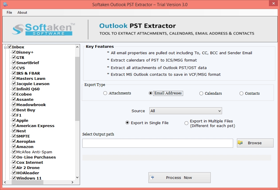 Softaken Outlook PST Extractor picture