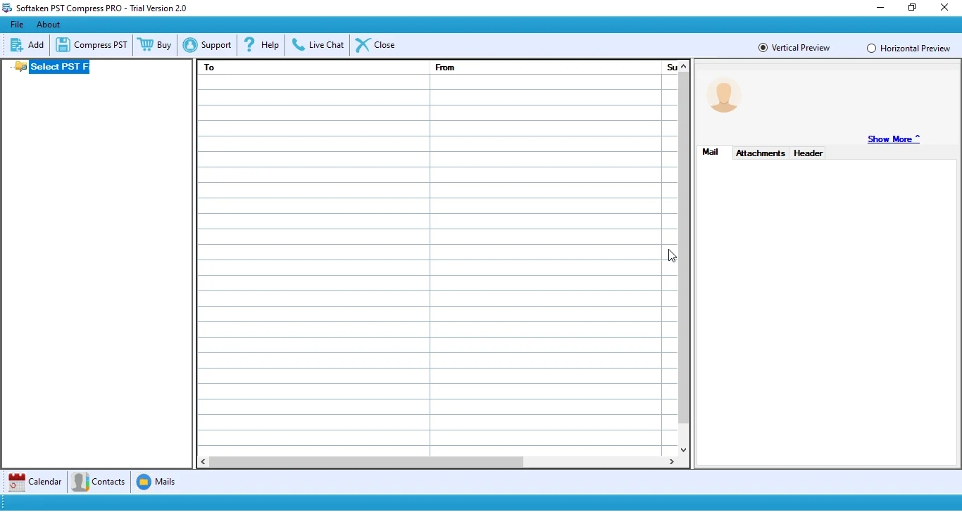 Softaken Compress PST Tool picture