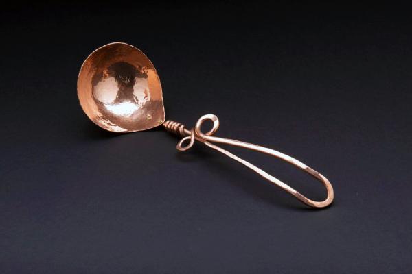 Copper Medium Gravy Ladle with Vine Handle picture