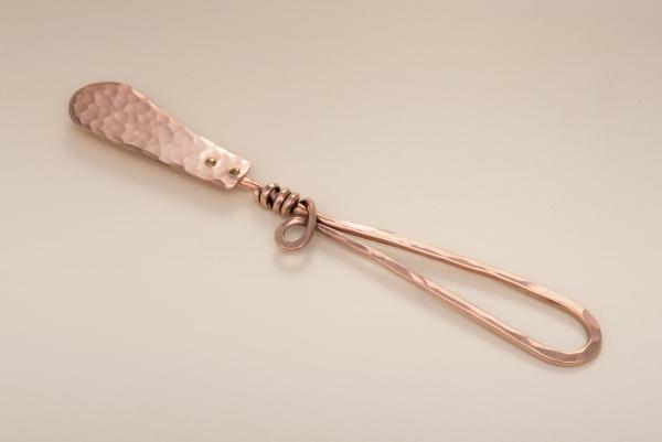 Copper Butter Knife with Vine Handle