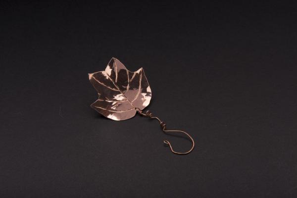 Copper Christmas Ornaments - Tulip Poplar Leaf