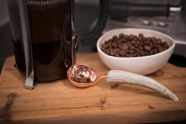 Coffee Scoop with Antler Point Handle