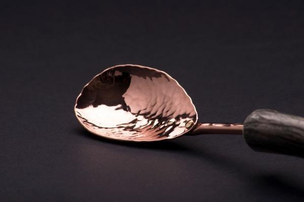 Copper Relish Spoon w/ Antler Point Handle picture
