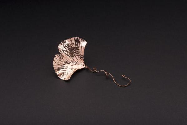 Copper Christmas Ornament - Ginkgo picture