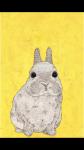 Yellow Rabbit print