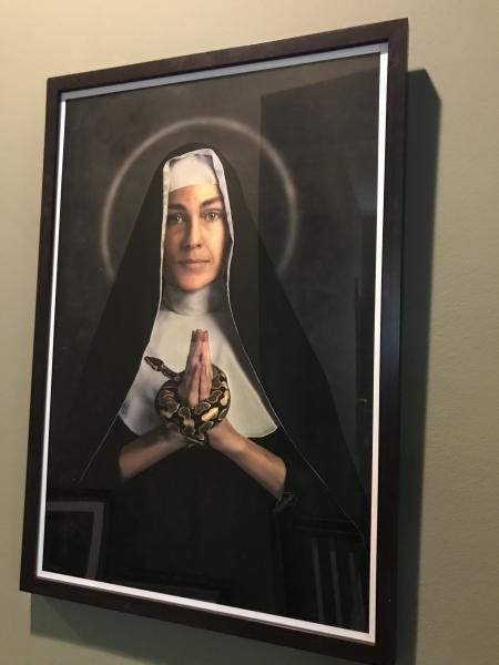 For Saint Hildegard of Bingen (17" x 25" framed archival print) picture