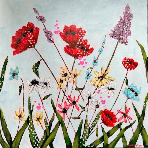 original floral painting "floralDance"