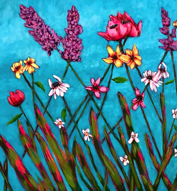 floral painting" Spring has Sprung" picture