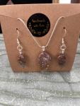 Corprolite Necklace and Earring Set