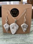 Crazy Lace Agate Necklace and Earring Set