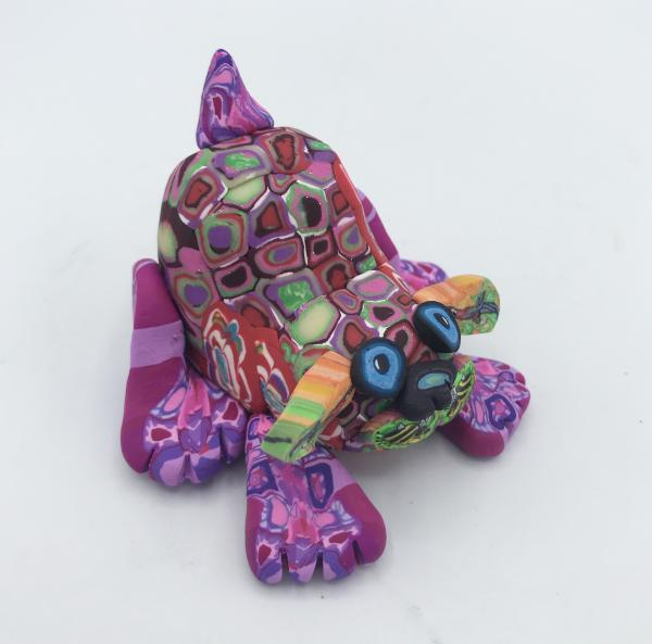 Playful Pup Polymer Clay Sculpture picture