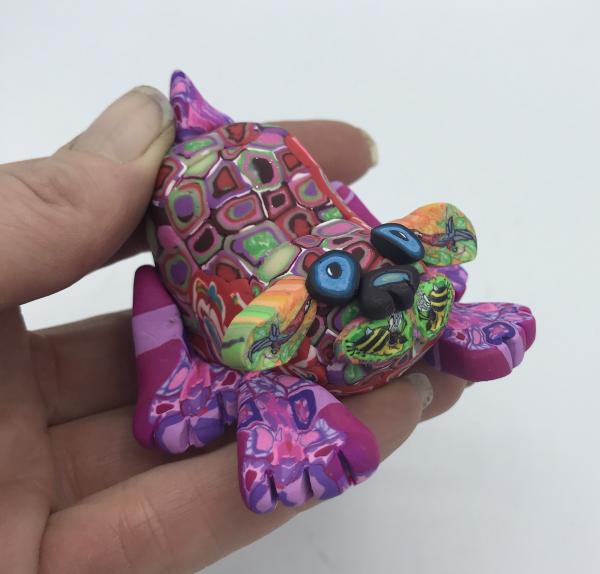 Playful Pup Polymer Clay Sculpture picture