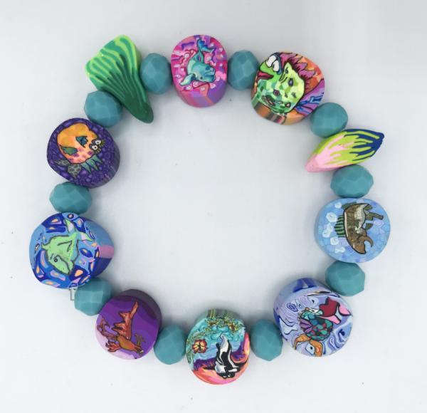 Aquatic Polymer Clay Bracelet picture