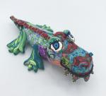 Alligator Polymer Clay Sculpture