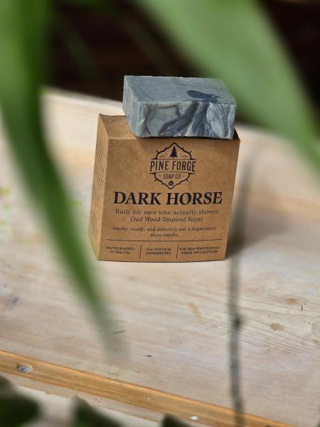 Dark Horse Tallow Soap for Men &ndash; Oud, Warm Woods & Rugged Masculine Scent | Cold-Process 4 oz Bar